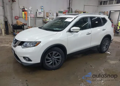 2016 Nissan Rogue Sl z USA, uszkodzony, nr VIN 5N1AT2MV3GC837942